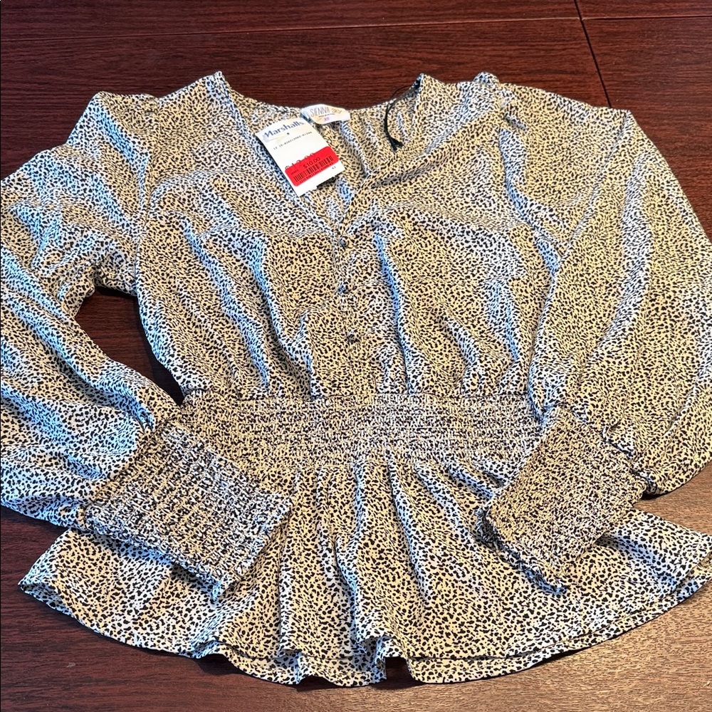 Women's Printed Long Sleeve Top XS